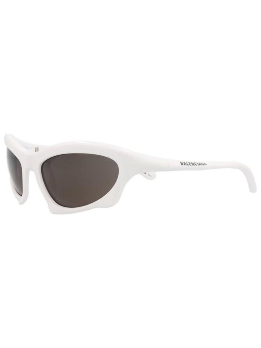 New Balenciaga Mens Shield/Wrap White White Grey Fashion Designer Sunglasses